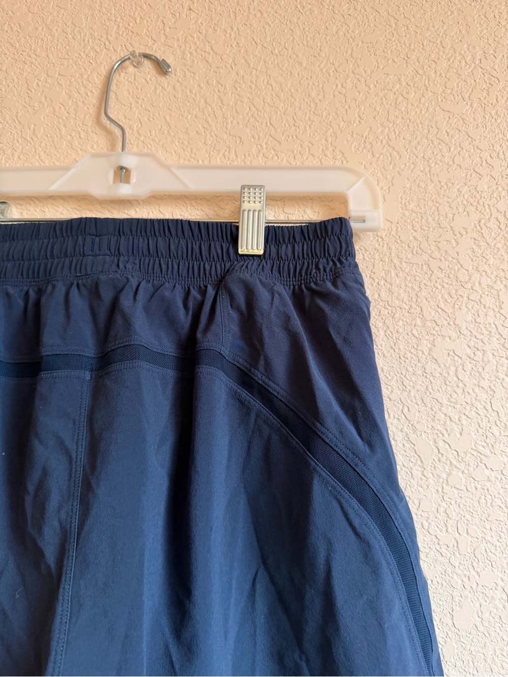 lululemon athletica Men's Pace Breaker Dark Navy Performance Shorts - Picture 6 of 6